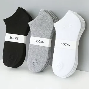 Custom Low-cut Men’s Invisible Socks Black Business Ankle Socks