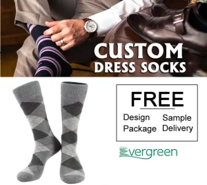 Custom Luxury Men’s High Quality Cotton Dress Socks New Style Office Wear Socks for Professionals Socks