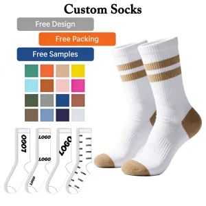 Custom Made Embroidered Logo Cotton Ankle Socks for Fitness Class