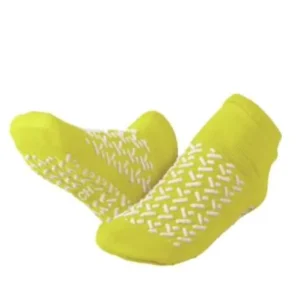 Custom Material Size Color Anti-Slip Socks for Hospital Heath Care Center Yellow Set Non-slip Socks