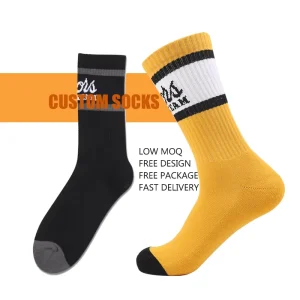 Custom Men Cotton Sport Basketball Professional Elite Thick Training Socks