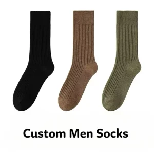 Custom Men Dress Socks Striped Anti Slip Anti Bacterial Spring Breathable High Quality Business Cotton Socks