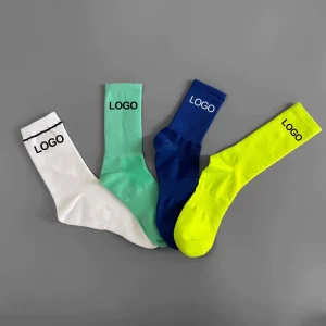 Custom Men’s Children’s Plain Autumn Crew Cycling Aero Socks Nylon Spandex Cotton Quick Dry Breathable Customizable Mountain