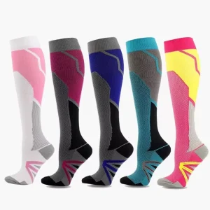 Custom Men’s Compression Socks 20-30mmHg Cotton Bamboo Spring Bottom Sports Running