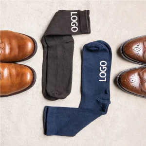 Custom Men’s High Quality Dress Socks Knitted Spring Summer Casual Crew Socks Business Socks
