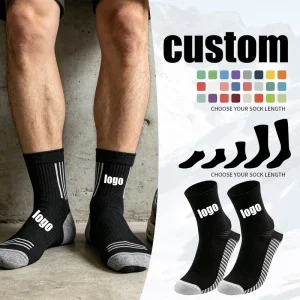 Custom Men’s Performance Ankle Socks Moisture Wicking Gym Running & Hiking CE Certified OEM