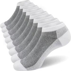 Custom Men’s Summer Breathable Mesh Athletic Socks Multi-Sport Anti-Slip No Show High Crew Casual Winter Solid