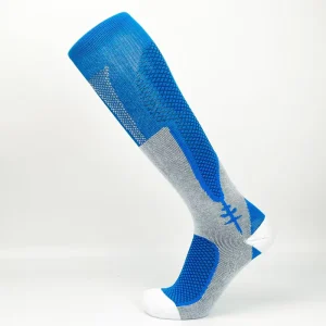 Custom Men’s Women’s Children’s Youth Blue Thick Sport Compression Socks Comfortable Breathable Graduated Compression Level