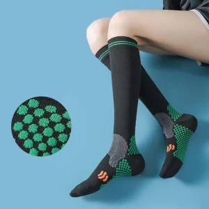 Custom Men’s & Women’s Compression Socks 20-30 MMHG Knee-High Long Cycling Stocking with 3D Pattern for Sports Running Crew High
