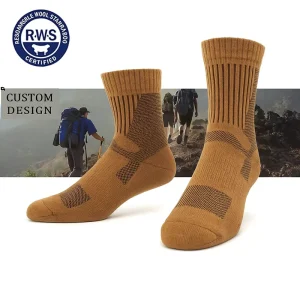 Custom Merino Wool Anti slip Socks Warm Comfortable Suitable Sports Breathable Wool Socks
