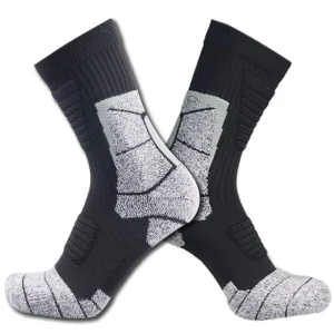 Custom Moisture Wicking Crew Compression Hiking Work Boot Socks Anti Fatigue Coolmax Bamboo Men Work Socks