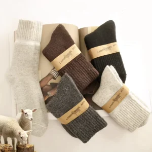 Custom New Heavy Soft Cozy Hiking Boot Merino Wool Socks Winter Thermal Warm Thick Men’s Wool Sock