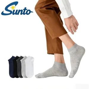Custom No Show Ankle Socks Breathable High Quality Cotton Black White Low Cut for Men Unisex Casual Daily Use