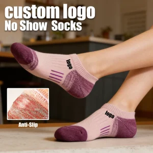 Custom No Show Socks Cotton Low Cut Socks with Anti-Odor Technology for Sports & Daily Wear