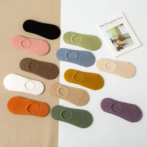 Custom No Show Socks Women Low Cut Socks Non Slip Cotton Hidden Invisible Customize Socks With Antislip for All Season
