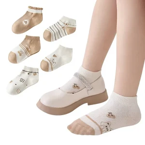 Custom Novelty Cartoon Kids Socks Premium Soft Cotton Anti skid Grip Children Socks