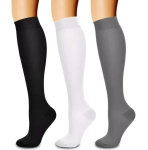 Custom OEM 15 20 MmHg Graduated Compression Socks Mesh Breathable Ultra Thin Soft Stretchy Sports Athletic Compression Socks