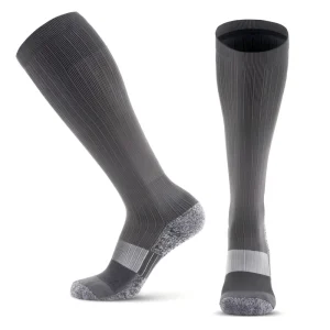 Custom OEM 15 20mmHg Graduated Compression Socks Cushioned Training Running Sports Compression Socks