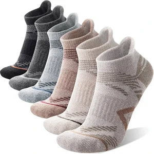 Custom OEM Merino Wool Ankle Hiking Running Socks Compression Thick Cushion Breathable Wool Socks