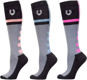 Custom Organic Cotton Knee High Socks Neon Color Casual Anti Bacterial Breathable Quick Dry Thin Equestrian Body Bottom