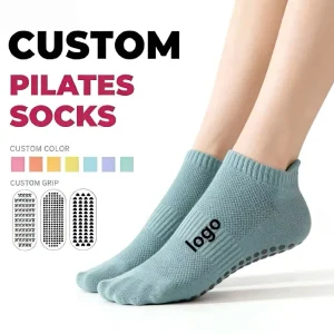 Custom Pilates Socks With Non slip Grips Multiple Colors Available Summer Knitted Custom Socks