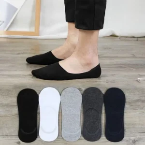 Custom Polyester Material Knitted Basic Men’s No Show Socks for Men Casual Ankle Socks