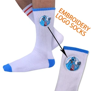Custom Printed Socks with Personalized Logo Unisex Cotton Grip Socks Kids Socks
