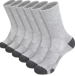 Custom Printed White Black Gray Athletic Polyester Casual Socks Autumn Sublimation Blank Sock Men’s Sports Socks