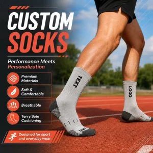 Custom Professional Sport Sock Design Your Own Logo Running Sock Custom Unisex Sport Basketball Socks