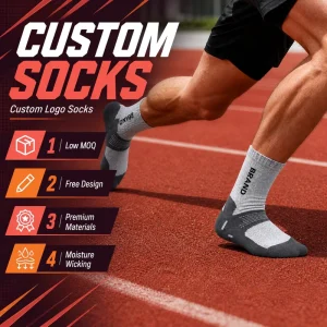 Custom Professional Sport Sock With Design Logo Athletic Running Sock Autumn Warm Thickened Sport Tube Socks Unisex