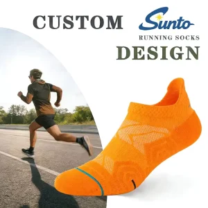 Custom Running Socks Breathable Anti-Bacterial Knitted Cotton Sports Ankle Socks Spring Custom