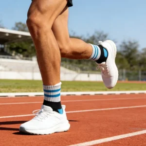 Custom Running Socks for Unisex Breathable Knitted Crew Socks Athletic Socks