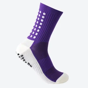 Custom Soccer Grip Socks Anti Slip Football Athletic Crew Socks with Cushioned Towel Bottom for Training Teams and Clubs Gear
