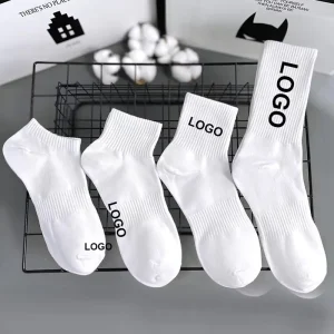 Custom Socks Design Own Logo Crew Socks No Minimum Order Private Your Label Bamboo Cotton Black Man Sport Sock Elite Calcetines