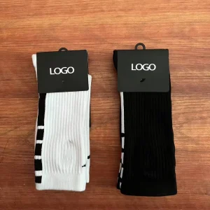 Custom Socks Design Own Logo Crew Socks No Minimum Order Private Your Label Bamboo Cotton Black Man Sport Sock Elite Calcetines
