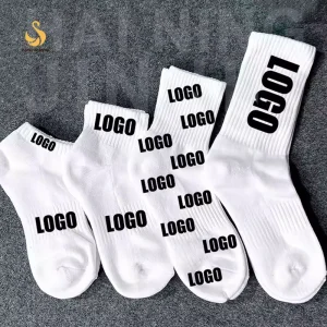 Custom Socks Design Own Logo Crew Socks No Minimum Order Private Your Label Bamboo Cotton Black Man Sport Sock Elite Calcetines