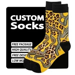 Custom Socks High Quality Designer OEM Personalised Plain Knitted Embroidery Crew Men Woman Embroidered Logo Socks