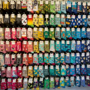 Custom Socks Logo Fashion Man Dress Happy Unisex Organic Cotton Novelty Funny Socks for Men
