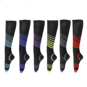 Custom Socks Multi Color Pressure Compression Sports Socks Running Long Compressed Socks Men Women