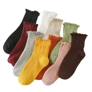 Custom Soft Women Fashion Casual Socks Bamboo Fiber Polyester Women Colorful Socks
