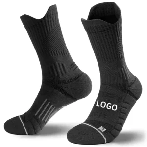 Custom Sports Compression Socks Running Cushion Crew Sport Socks Athletic Basketball Running Socks
