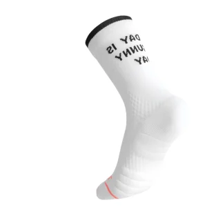 Custom Sports Crew Socks Breathable Plain Color Hand Drawn Bottom Autumn Calcetines Deportivos High Anti-Bacterial Sweat