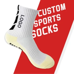 Custom Sports Socks Cotton Quick Dry Breathable Anti Slip Athletic Soccer Socks