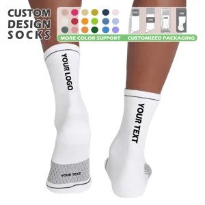 Custom Tennis Sports Socks Unisex Comfortable Breathable Knit Athletic Socks Custom Logo Mid Tube Sport Socks
