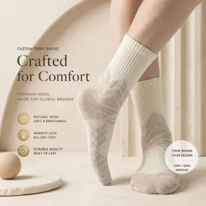 Custom Thermal Crew Socks Breathable Winter Hiking Outdoor Walking Socks Custom Logo OEM ODM Manufacturer