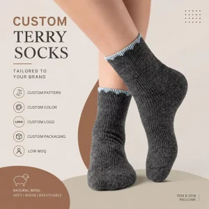 Custom Thermal Crew Socks Winter Warm Cozy Casual Outdoor Socks OEM ODM Private Label Manufacturer