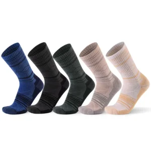 Custom Thermal Warm Cozy Winter Hiking Merino Wool Socks Outdoor Trail Crew Socks for Men and Women