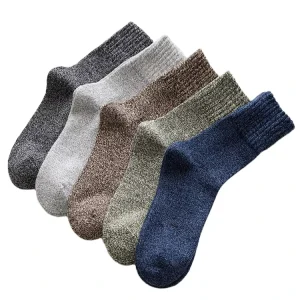 Custom Thermal Workwear Cotton Sock Manufacturer Winter Thick Business Men Work Socks
