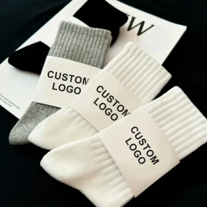 Custom Thick Crew Sport Athletic Socks Personalized Logo High Quality