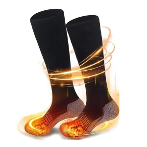 Custom Thicken Crew Socks Unisex Rechargeable Heated Socks Comfortable Varme Sokker for Riding Winter Walking Fishing Camping